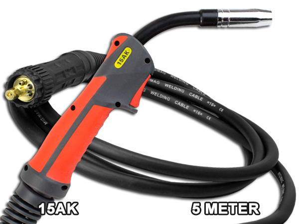 MB15 3 Metre Euro Mig Welding Torch & Euro Conversion Kit for mig welders 
