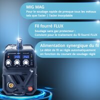 STAHLWERK Poste &agrave; souder MIG MAG 200 ST IGBT / Poste &agrave; souder sous protection gazeuse avec d&eacute;vidoir synergique et v&eacute;ritable 200 amp&egrave;res / Poste &agrave; souder professionnel, E-Hand, MMA