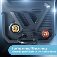 STAHLWERK Saldatrice MIG MAG 200 ST IGBT / Saldatrice a gas con alimentazione sinergica del filo e 200 ampere reali / Saldatrice professionale, E-Hand, MMA
