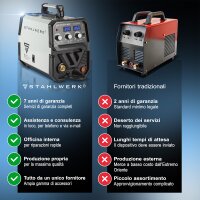 STAHLWERK Saldatrice MIG MAG 200 ST IGBT / Saldatrice a gas con alimentazione sinergica del filo e 200 ampere reali / Saldatrice professionale, E-Hand, MMA