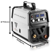 STAHLWERK welder MIG MAG 135 ST IGBT / shielded arc welder with synergic wire feed and real 135 amp / combination welder