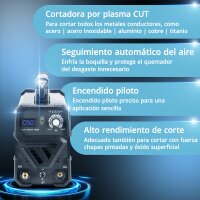 STAHLWERK Cortadora de plasma CUT 50 ST IGBT / Cortadora de plasma con 50 A y encendido por contacto HF