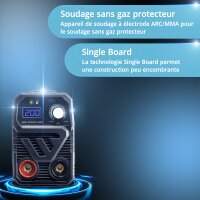 STAHLWERK ARC 200 MD Poste de soudure - DC MMA | E-Hand| Lift-TIG Inverter avec 200 amp&egrave;res, technologie IGBT et carte unique