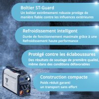 STAHLWERK ARC 200 MD Poste de soudure - DC MMA | E-Hand| Lift-TIG Inverter avec 200 amp&egrave;res, technologie IGBT et carte unique