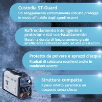 STAHLWERK Saldatrice  ARC 200 MD - DC MMA | E-Hand| Inverter Lift-TIG con 200 ampere, tecnologia IGBT e scheda singola