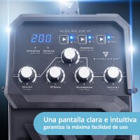STAHLWERK AC/DC TIG 200 ST IGBT totalmente equipada, m&aacute;quina de soldadura combinada con 200 amperios TIG MMA, soldadura de aluminio