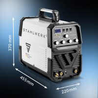 STAHLWERK AC/DC TIG 200 ST IGBT completamente attrezzata, saldatrice combinata con TIG MMA da 200 amp, saldatura dellalluminio
