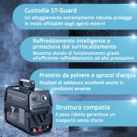 STAHLWERK CUT 70 P Taglierina al plasma IGBT con accensione pilota da 70 Amp fino a 25 mm di capacità di taglio, adatta per la ruggine lampo