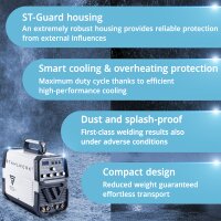 STAHLWERK AC/DC TIG 200 Plasma ST IGBT sv&aacute;recka / Kombinovan&aacute; sv&aacute;recka / 200 A TIG + MMA sv&aacute;recka s 50 A CUT plazmovou rezackou, vhodn&aacute; pro hlin&iacute;k