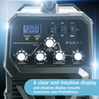 STAHLWERK AC/DC TIG 200 Plasma ST IGBT sv&aacute;recka / Kombinovan&aacute; sv&aacute;recka / 200 A TIG + MMA sv&aacute;recka s 50 A CUT plazmovou rezackou, vhodn&aacute; pro hlin&iacute;k