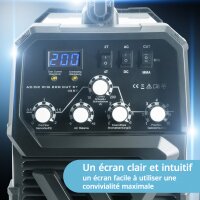 STAHLWERK Poste &agrave; souder AC/DC TIG 200 Plasma ST IGBT / Poste &agrave; souder combin&eacute; / Poste &agrave; souder 200 Amp TIG + MMA avec d&eacute;coupeuse plasma 50 Amp CUT, adapt&eacute; &agrave; laluminium