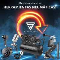 STAHLWERK Compresor ST-110 Pro con 10 bar | 2,1 CV | 1,6 kW | 210 l/min | Dep&oacute;sito de 10 l compresor de aire exento de aceite | compresor de pist&oacute;n | compresor silencioso | compresor whisper con