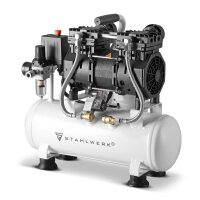 STAHLWERK luftkompressor ST 110 Pro, hviskekompressor med...