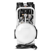 Sprężarka powietrza STAHLWERK ST 510 Pro, cicha sprężarka z ciśnieniem 10 bar, zbiornikiem 50 l, 69 dB i 2 niezużywającymi się silnikami bezszczotkowymi o łącznej mocy 3,78 KM / 2780 W, 7 lat gwarancji producenta