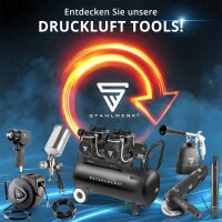 STAHLWERK Kompressor ST-1010 Pro mit 10 bar | 6,5 PS | 4,8 kW | 630 l/min | 100 l Tank &ouml;lfreier Druckluft-Kompressor | Kolben-Kompressor | Silent-Kompressor | Fl&uuml;ster-Kompressor mit Brushless-Motoren