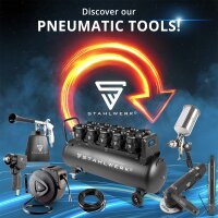 STAHLWERK ST-1510 Pro kompressor med 10 bar | 8,6 hk | 6,4 kW | 840 l/min | 150 l tank oljefri luftkompressor | kolvkompressor | tyst kompressor | viskande kompressor med borstl&ouml;sa motorer