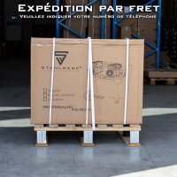 STAHLWERK Compresseur ST-1510 Pro avec 10 bar | 8,6 CV | 6,4 kW | 840 l/min | R&eacute;servoir 150 l Compresseur dair sans huile | Compresseur &agrave; piston | Compresseur silencieux | Compresseur silencieux avec