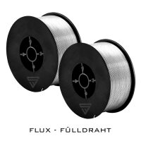 STAHLWERK MIG MAG Fil de soudage Premium - Fil fourr&eacute; Set de 2 E71T-GS &Oslash; 0,9 mm S100/ D100 Bobine de fil de 1 kg / Fil fourr&eacute; Flux
