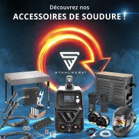 STAHLWERK Set de 3 fils fourrés FLUX E71T-GS 0,9 mm | Bobine de fil de 1 kg D100 | Bobine de fil pour mandrin de 16 mm| Fil de soudage premium | Matériau dapport | Fil de soudage universel | Fil électrode fourré | MIG MAG