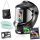 Fully automatic real colour welding helmet with 3 in 1 function STAHLWERK ST-800PV black shiny