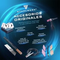 STAHLWERK Varillas para soldadura TIG SET acero / acero inoxidable / Ø 1,6 mm x 500 mm / 1 kg c/u
