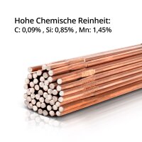 WIG Schwei&szlig;st&auml;be SET STAHLWERK Stahl / Edelstahl  / Aluminium/ &Oslash; 1,6 mm x 500 mm  / je 1 kg 