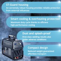 STAHLWERK CUT 70 P IGBT w pełni wyposażona przecinarka plazmowa z zapłonem pilotowym 70 A o wydajności cięcia do 25 mm, odpowiednia do rdzy błyskawicznej