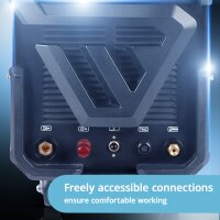 STAHLWERK CUT 100 P Cyfrowa przecinarka plazmowa Profesjonalny zestaw 100 A W pełni wyposażona, zapłon pilotowy, regulowany czas dopływu powietrza, chłodzenie i ochrona przed przegrzaniem