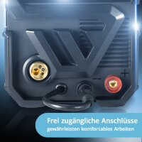 STAHLWERK MIG MAG 200 ST IGBT- Vollausstattung - MIG MAG Schutzgas Schwei&szlig;ger&auml;t mit 200 Ampere, FLUX F&uuml;lldraht geeignet, mit MMA E-Hand