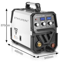 STAHLWERK welding machine MIG MAG 200 ST IGBT fully equipped / shielded arc welder with synergic wire feed and real 200 amps / professional welder