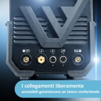 STAHLWERK AC/DC TIG 200 Pulse ST completamente equipaggiata | Saldatrice TIG con 200 ampere | TIG AC/DC e MMA/Inverter combinato | Modalit&agrave; 2T / 4T | adatta per lamiere sottili | Modalit&agrave; AC per alluminio