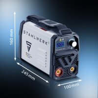 STAHLWERK ARC 200 MD IGBT Vollausstattung - Schwei&szlig;ger&auml;t DC MMA / E-Hand / Lift-TIG Welder mit echten 200 Ampere sehr kompakt, Single-Board