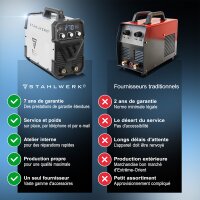 STAHLWERK ARC 270 ST Poste à souder IGBT DC MMA / E-Hand Welder, fonction Lift-TIG avec 270 ampères réels, très compact, 400V, blanc