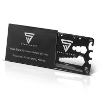 STAHLWERK Toolcard Multitool 18 i 1 multifunktionella...