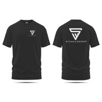 STAHLWERK T-shirt st&oslash;rrelse XXL Kort&aelig;rmet skjorte med logoprint af 100 % bomuld