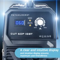 STAHLWERK Plazmov&aacute; rezacka CUT 60 Pilot IGBT Plazmov&aacute; rezacka IGBT Pilotn&iacute; zapalov&aacute;n&iacute;