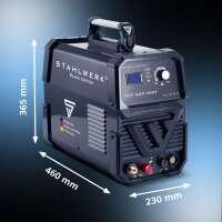 STAHLWERK CUT 60 Pilot IGBT Plasmaschneider mit 60 Ampere und Pilotz&uuml;ndung, bis 24 mm Schneidleistung, f&uuml;r lackierte Bleche &amp; Flugrost