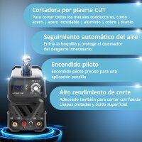 STAHLWERK Cortadora de Plasma CUT 50 Piloto IGBT / Cortadora de Plasma con 50 A y Encendido Piloto HF