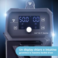 Taglierina al plasma STAHLWERK CUT 50 P Digital completamente equipaggiata | taglierina al plasma con inverter da 50A | accensione a soffio | display digitale | interfaccia THC per CNC | capacit&agrave; di taglio fino a 20 mm | funzione 2T/4T