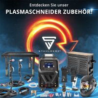 STAHLWERK Plasmaschneider CUT 50 P Digital Vollausstattung | 50A Inverter-Plasmaschneider | Blowback-Z&uuml;ndung | Digitalanzeige | THC-Schnittstelle f&uuml;r CNC | Schneidleistung bis 20 mm | 2T/4T-Funktion