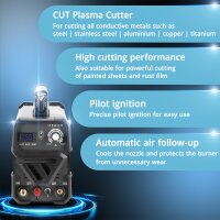 STAHLWERK Plasmask&auml;rare CUT 50 P IGBT fullt utrustad / Plasmask&auml;rare 50 A med pilott&auml;ndning upp till 14 mm sk&auml;rkapacitet