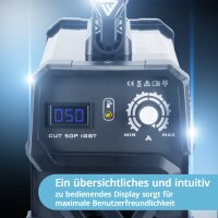 STAHLWERK CUT 50 Pilot IGBT Vollausstattung Plasmaschneider mit Pilotz&uuml;ndung und 50 Ampere, bis 14 mm Schneidleistung, f&uuml;r Lackierte Bleche &amp; Flugrost