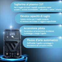 STAHLWERK Taglierina al plasma CUT 60 Pilot IGBT - Completamente equipaggiata - Unit&agrave; di taglio al plasma con accensione pilota