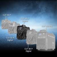 STAHLWERK Plasmaschneider CUT 60 P Digital Vollausstattung | 60 A Inverter-Plasmaschneider | HF-Pilotz&uuml;ndung | Digitalanzeige | THC-Schnittstelle f&uuml;r CNC | Schneidleistung bis 20 mm | Plasma Cutter mit 2T/4T-Funktion