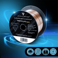 STAHLWERK Fil de soudage MIG/MAG Ø 1,0 mm acier SG2 ER70S-6, sur bobine de fil D100 de 1 kg avec mandrin de 16 mm utilisable universellement