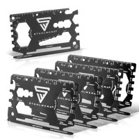 Toolcard 18 in 1 Multifunctional Tool Card Size Set of 5