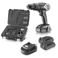 STAHLWERK cordless impact drill ASB-20 ST with 20 volt system and brushless technology Cordless screwdriver | cordless drill | drill driver including batteries, charger, machine case, bit and drill bit set