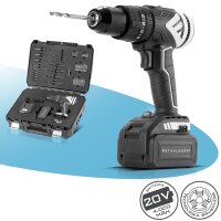 STAHLWERK Trapano a percussione a batteria  ASB-20 ST con sistema da 20 volt e tecnologia brushless Avvitatore a batteria | trapano a batteria | trapano avvitatore con caricabatteria, valigetta