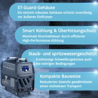 B-Ware: STAHLWERK CUT 100 P IGBT Plasmaschneider mit 100 Ampere, Pilot-Zündung, bis 44 mm Schneidleistung, einstellbare Luftströmzeit