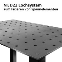 STAHLWERK Schwei&szlig;tisch | Montagetisch DIY-Bausatz mit massiver 12 mm Arbeitsplatte aus hochbelastbarem S355 Stahl